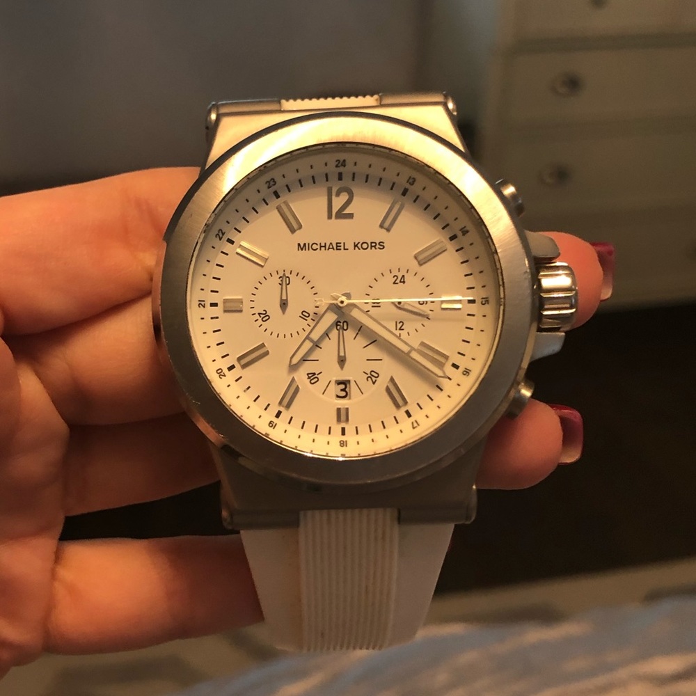 Men’s White Michael Kors Watch